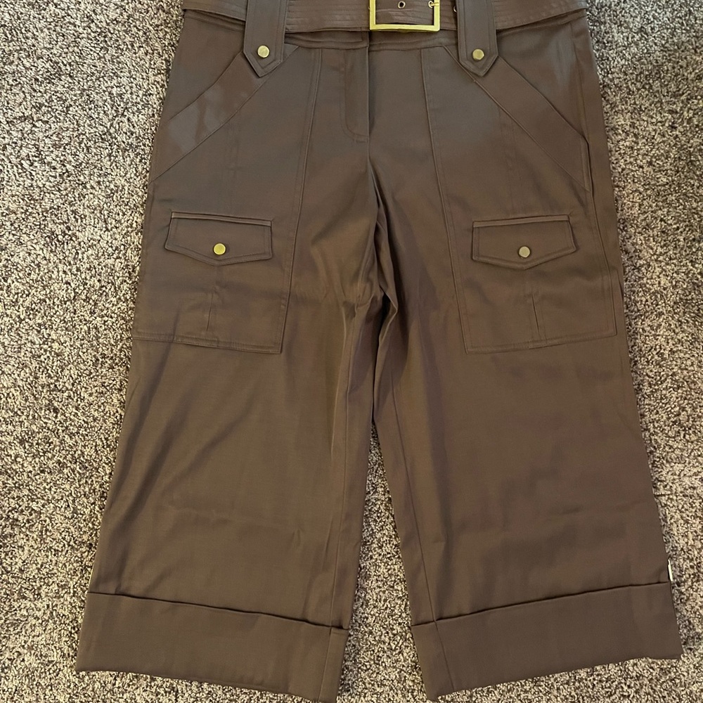 Cache wide leg Capri pants